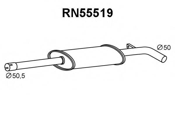 RENAULT 200104373R Передглушувач вихлопних газів