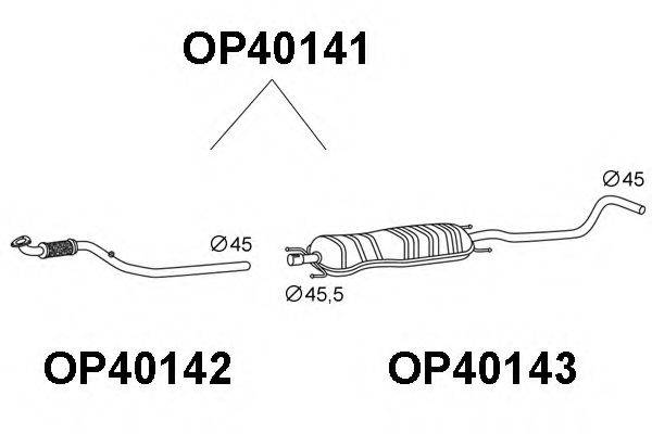 OPEL 5842477 Передглушувач вихлопних газів