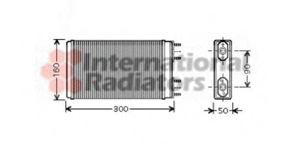 VAN WEZEL 26006019 Теплообмінник, опалення салону