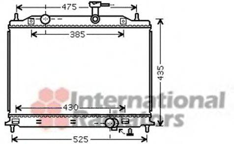 VAN WEZEL 83002079 Радіатор, охолодження двигуна