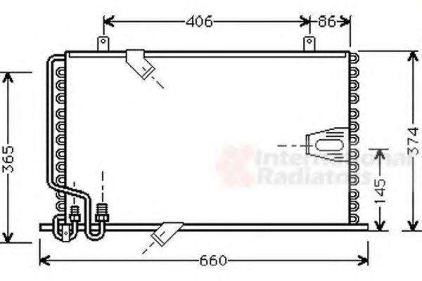 VAN WEZEL 06005184 Конденсатор, кондиціонер