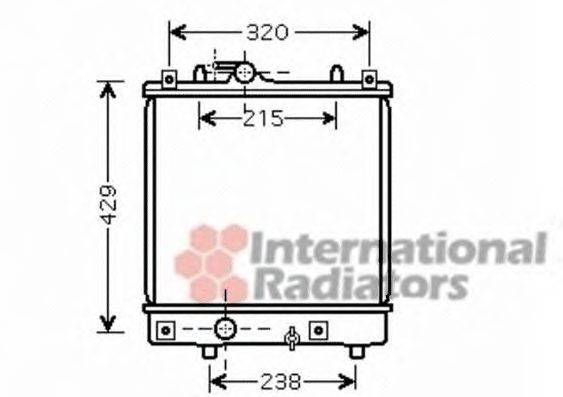 VAN WEZEL 37002382 Радіатор, охолодження двигуна