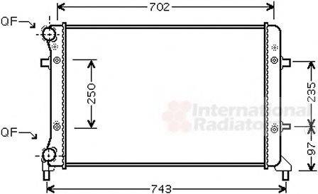 VAN WEZEL 58002223 Радіатор, охолодження двигуна