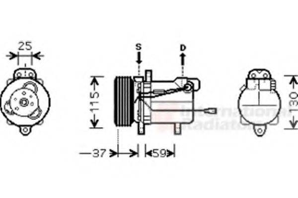 SUZUKI 95200-70CF0 Компресор, кондиціонер