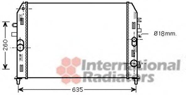 VAN WEZEL 27002205 Радіатор, охолодження двигуна