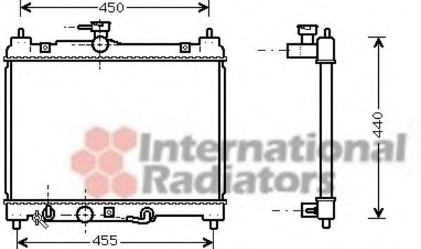 VAN WEZEL 53002459 Радіатор, охолодження двигуна