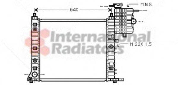 VAN WEZEL 30002216 Радіатор, охолодження двигуна