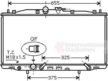 VAN WEZEL 25002179 Радіатор, охолодження двигуна