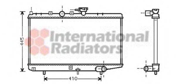 VAN WEZEL 83002050 Радіатор, охолодження двигуна