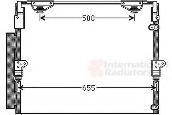 VAN WEZEL 53005560 Конденсатор, кондиціонер