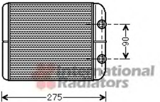 VW 95557232600 Теплообмінник, опалення салону