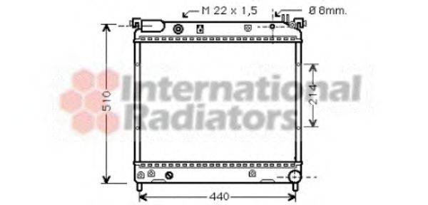 VAN WEZEL 52002036 Радіатор, охолодження двигуна