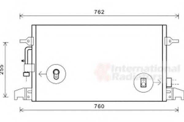 VAN WEZEL 03005324 Конденсатор, кондиціонер