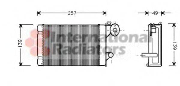 VW 861819121A Теплообмінник, опалення салону