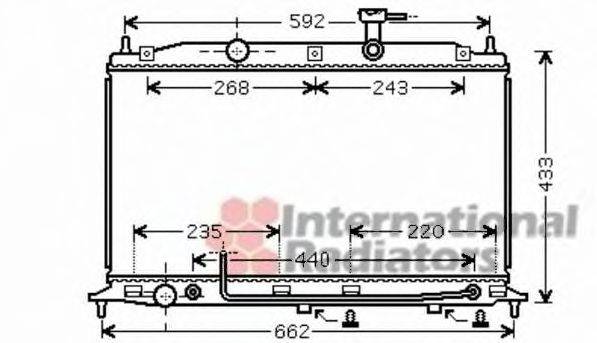 VAN WEZEL 82002252 Радіатор, охолодження двигуна