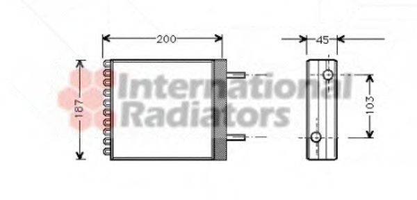 VALEO 812042 Теплообмінник, опалення салону