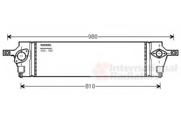 VAN WEZEL 13004350 Інтеркулер