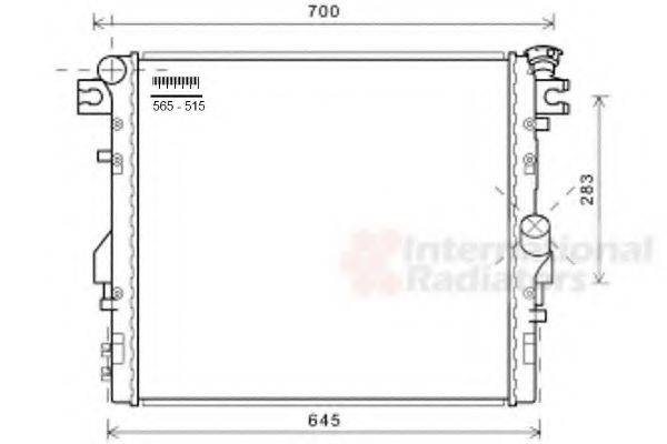 JEEP 00K68143886AA Радіатор, охолодження двигуна