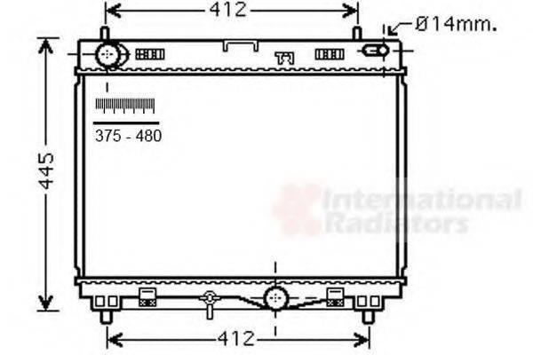 VAN WEZEL 53002499 Радіатор, охолодження двигуна