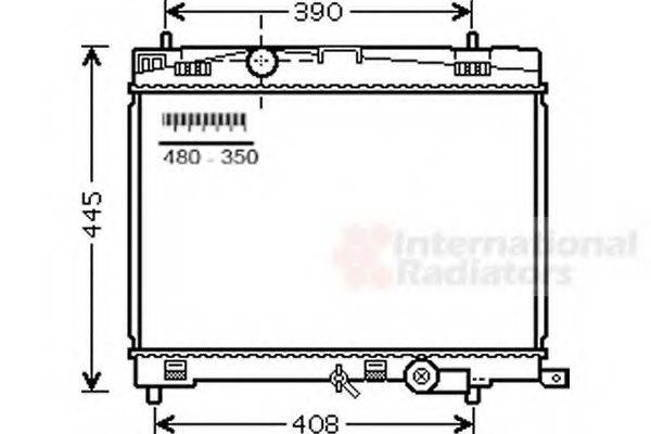 VAN WEZEL 53002498 Радіатор, охолодження двигуна