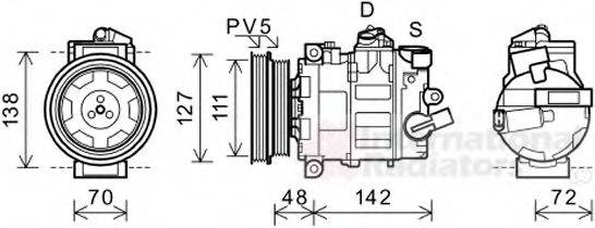 AUDI 1K0820859R Компресор, кондиціонер