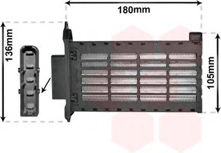 VAN WEZEL 01006141 Теплообмінник, опалення салону