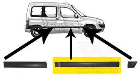 CITROEN/PEUGEOT 8545H4 Облицювання / захисна накладка, двері