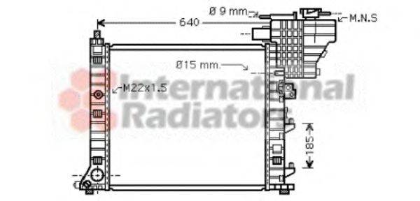 VAN WEZEL 30002335 Радіатор, охолодження двигуна