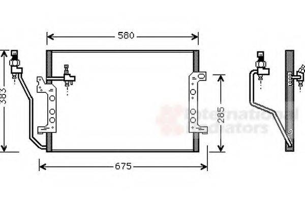 VAN WEZEL 30005330 Конденсатор, кондиціонер