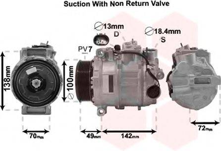 VAN WEZEL 3000K638 Компресор, кондиціонер