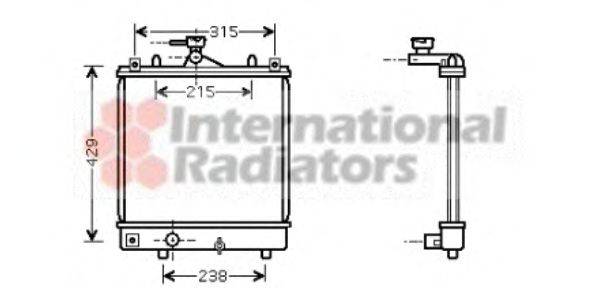 OPEL 09208632 Радіатор, охолодження двигуна