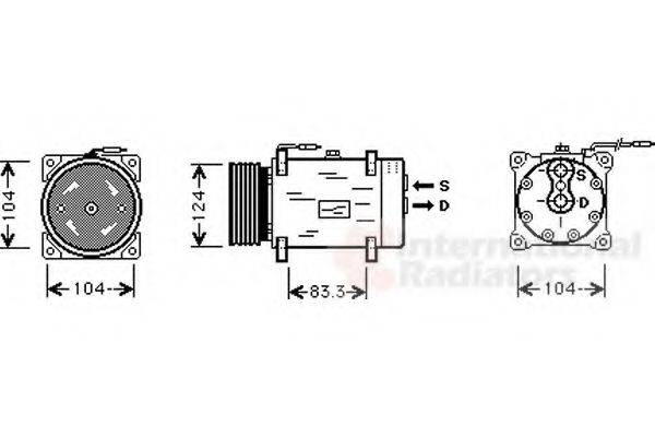 NISSENS 89180 Компресор, кондиціонер