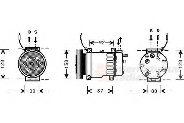 NISSENS 89204 Компресор, кондиціонер