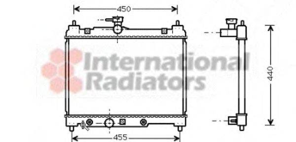 VAN WEZEL 53002287 Радіатор, охолодження двигуна