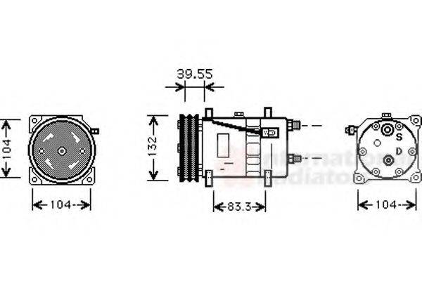 NISSENS 89225 Компресор, кондиціонер