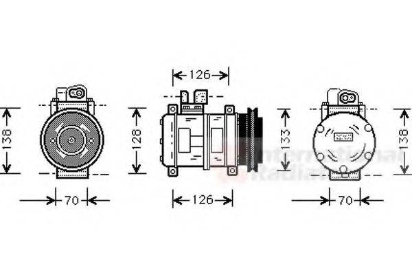 VAN WEZEL 7400K031 Компресор, кондиціонер