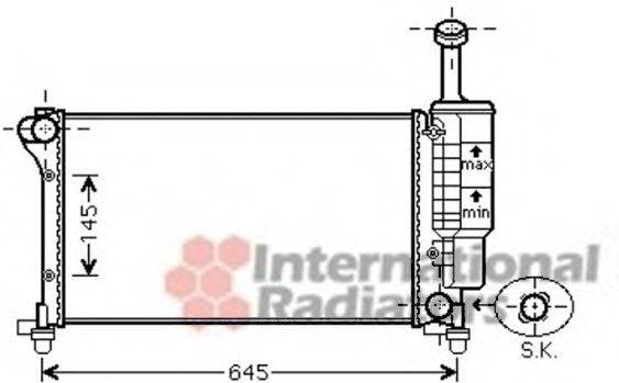 FIAT / LANCIA 51779915 Радіатор, охолодження двигуна