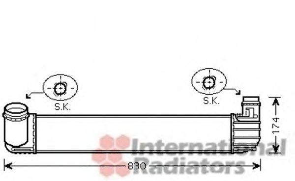 VAN WEZEL 43004413 Інтеркулер