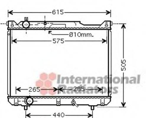 VAN WEZEL 52002099 Радіатор, охолодження двигуна