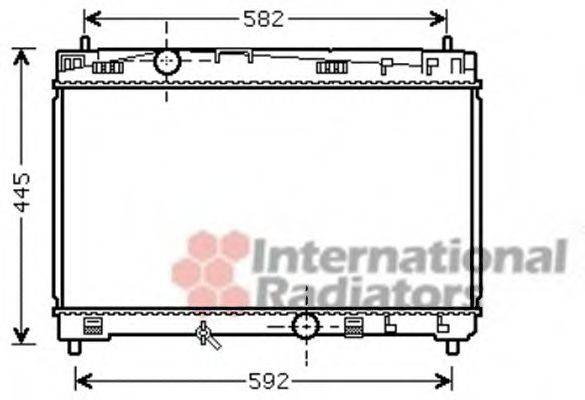 VAN WEZEL 53002489 Радіатор, охолодження двигуна