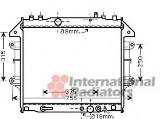 TOYOTA 16400-0L130 Радіатор, охолодження двигуна