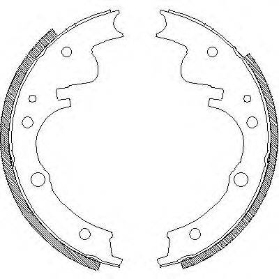 WOKING Z410400 Комплект гальмівних колодок