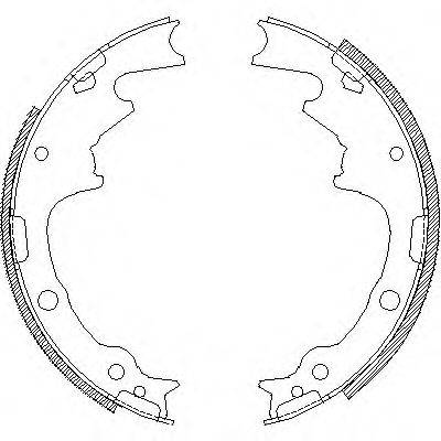 WOKING Z418800 Комплект гальмівних колодок