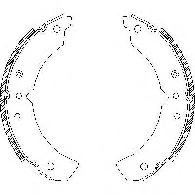 WOKING Z462200 Комплект гальмівних колодок