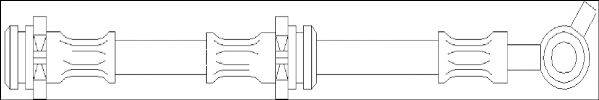 WOKING G193301 Гальмівний шланг