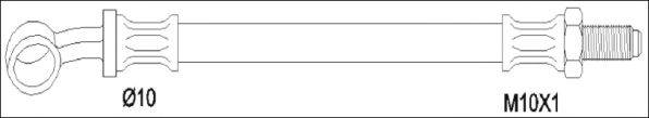 WOKING G193700 Гальмівний шланг