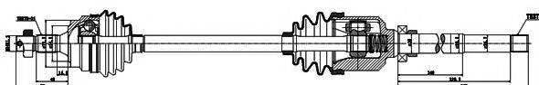 GSP 245022 Приводний вал