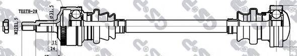 GSP 248002 Приводний вал