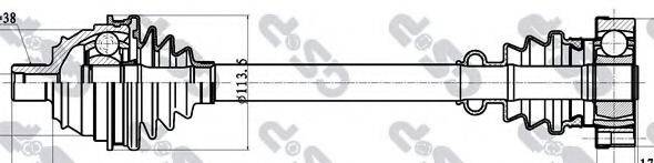 GSP 261034 Приводний вал