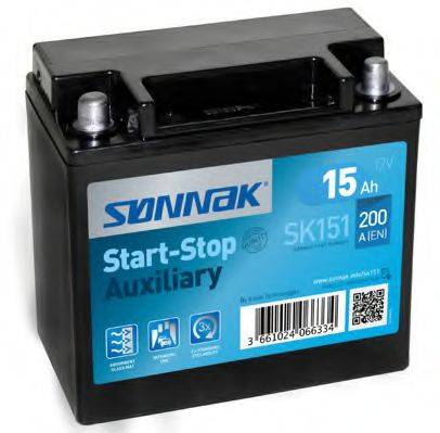 SONNAK SK151 Стартерна акумуляторна батарея; Стартерна акумуляторна батарея